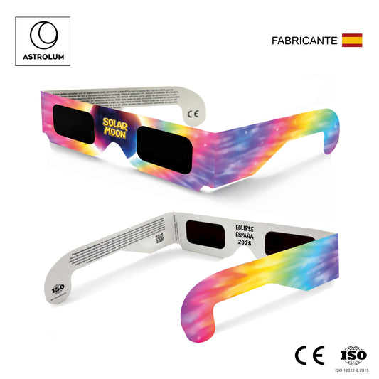 Gafas Eclipse Solar  ISO 12312-2:2015 - Modelo Multi Color - Mayorista