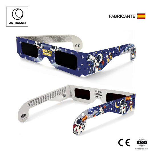 Gafas Eclipse Solar  ISO 12312-2:2015 - Modelo Azul - Mayorista